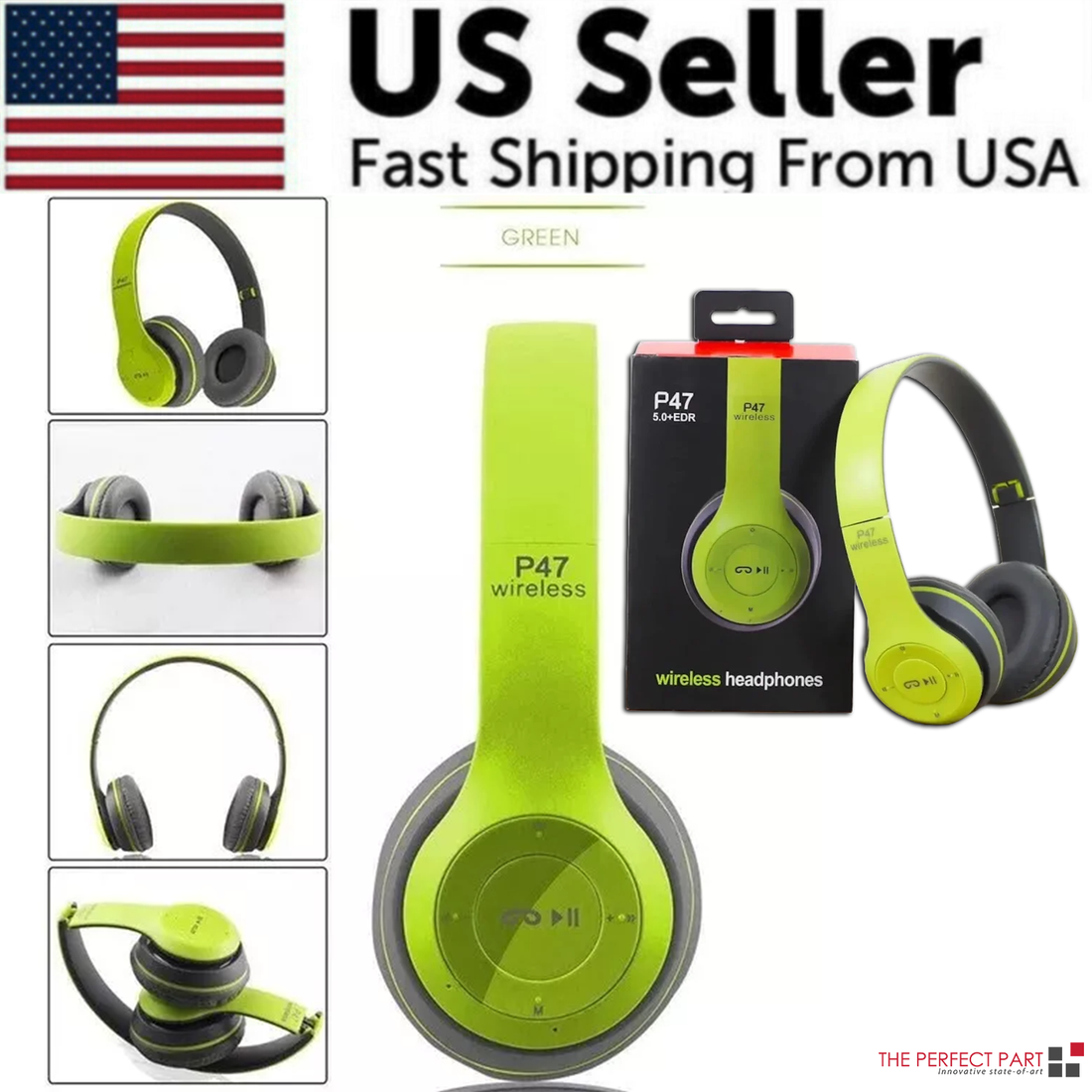 Wireless Bluetooth 5.0 Headphones Headset Over-Ear FM Radio